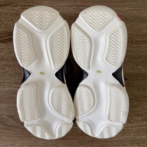 NWOT Jessica Simpson Speedey Sneakers Plaid Leopard Cheetah Chunky Tennis Shoes - Picture 7 of 7